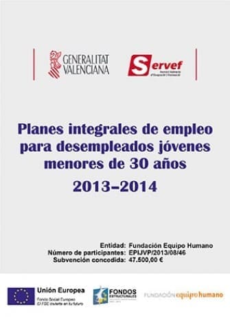 Fundación Equipo Humano inicia un “Plan Integral de Empleo” para desempleados menores de 30 años.