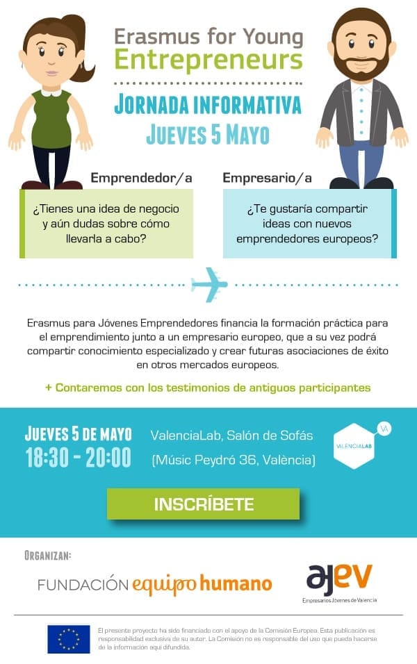 Save the date! Evento de lanzamiento Erasmus Emprendedores