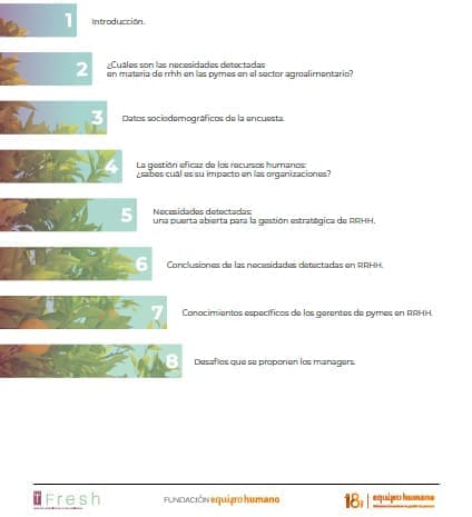 El estado de los recursos humanos en el sector agroalimentario: el informe FRESH