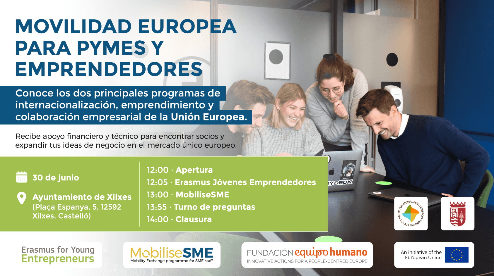 Lee más sobre el artículo Jornada «Movilidad europea para pymes y emprendedores»